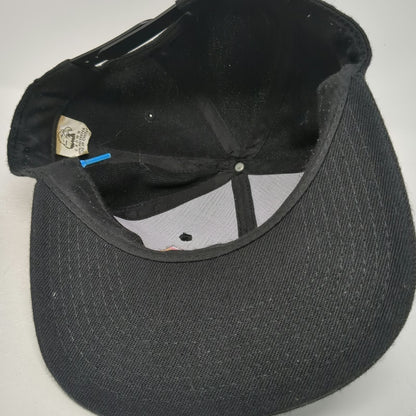 Findlay Snapback Hat Black One Size Wish Carefully Graphic Blue Rope Flat Brim