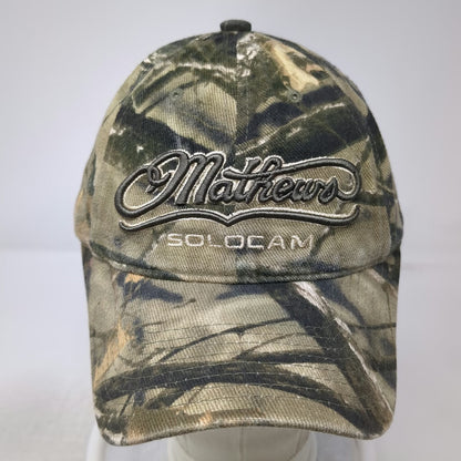 Mathews SoloCam Baseball Cap Green One Size Camo Hat Embroidered Hunting Archer
