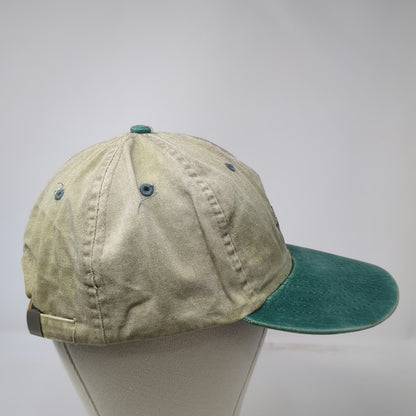 Sun Valley Baseball Cap Beige Green One Size Mountain Embroidery Slideback hat