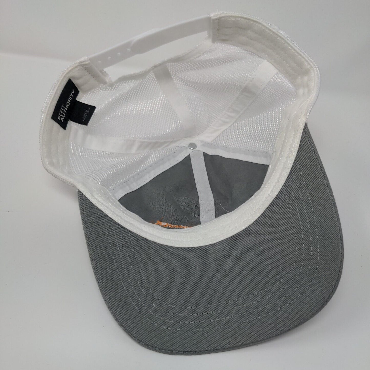 Peppershock Media Snapback Trucker Hat Gray OS Mesh Back Port Authority Cotton