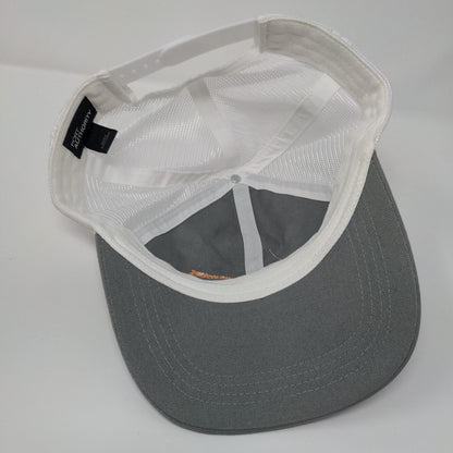 Peppershock Media Snapback Trucker Hat Gray OS Mesh Back Port Authority Cotton