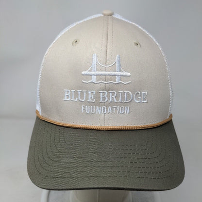 Blue Bridge Foundation Snapback Trucker Hat Multicolor OSFM Mesh Back Rope