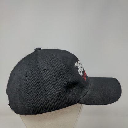 Jesus Is My Boss Strapback Hat Black One Size Adjustable Embroidered 6 Panel