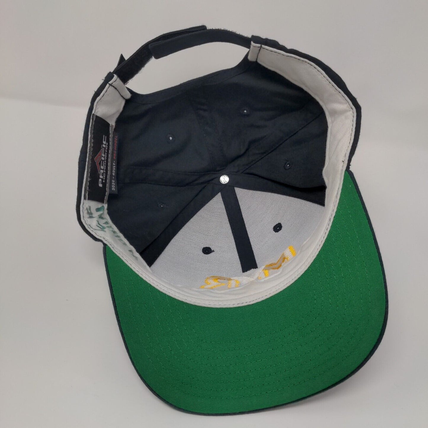 MYB Strapback Hat Blue OSFA Adjustable Embroidered Vented Holes Pacific Headwear
