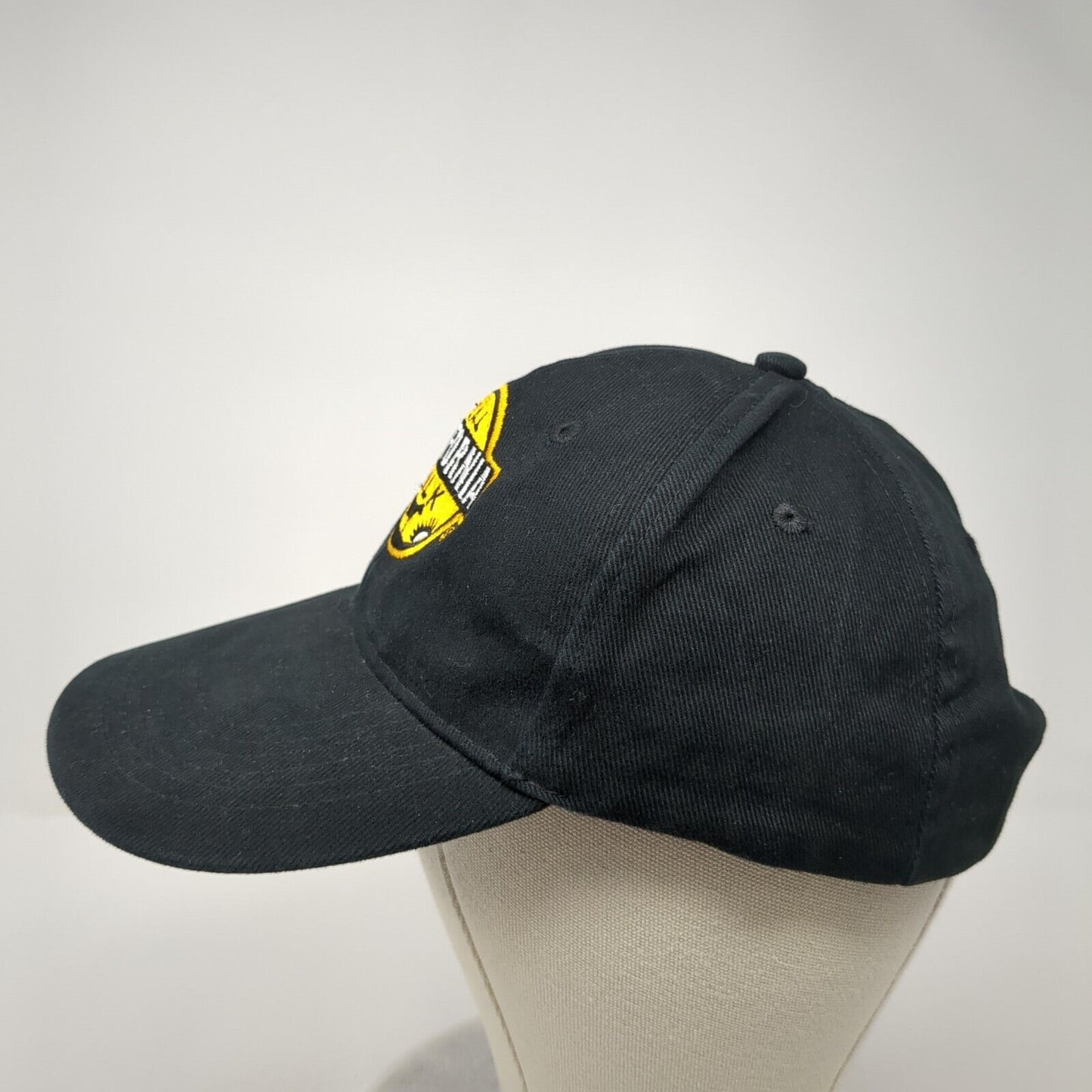 Real California Milk Slideback Hat Black OS Adjustable Embroidered 6 Panel
