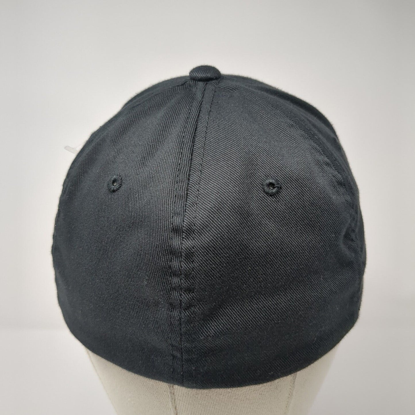 Superior Asphalt Fitted Hat Black S/M Stretch Flexfit Port Authority