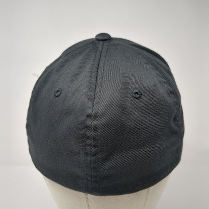 Superior Asphalt Fitted Hat Black S/M Stretch Flexfit Port Authority