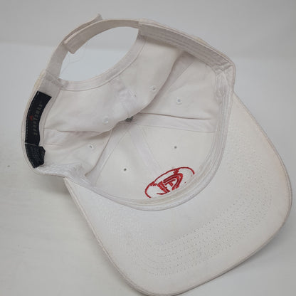 STL Strapback Hat White One Size Adjustable Embroidered Sportsman