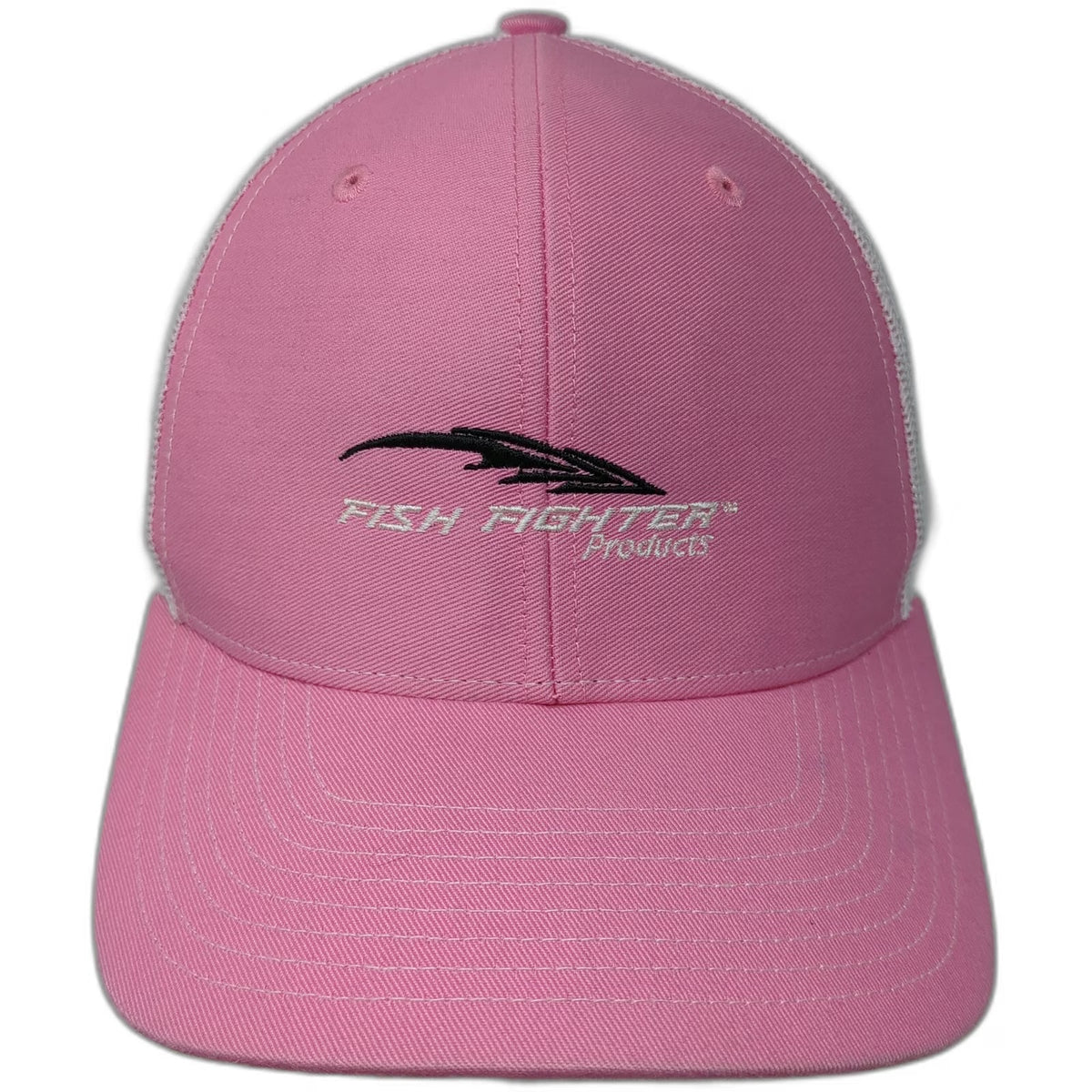 Richardson Trucker Hat Pink White One Size Fish Fighter Products Mesh Snapback