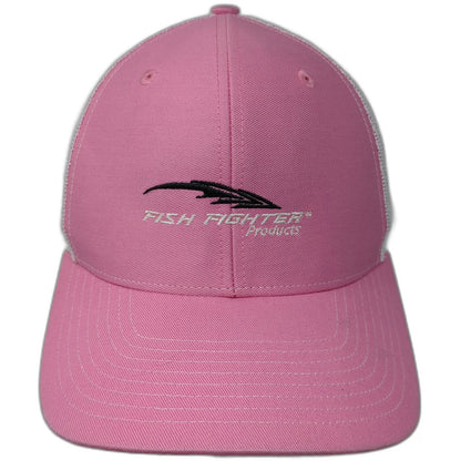 Richardson Trucker Hat Pink White One Size Fish Fighter Products Mesh Snapback