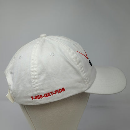 Helinger Verizon FiOS Baseball Cap White One Size 1-888-GET-FIOS Strapback Hat