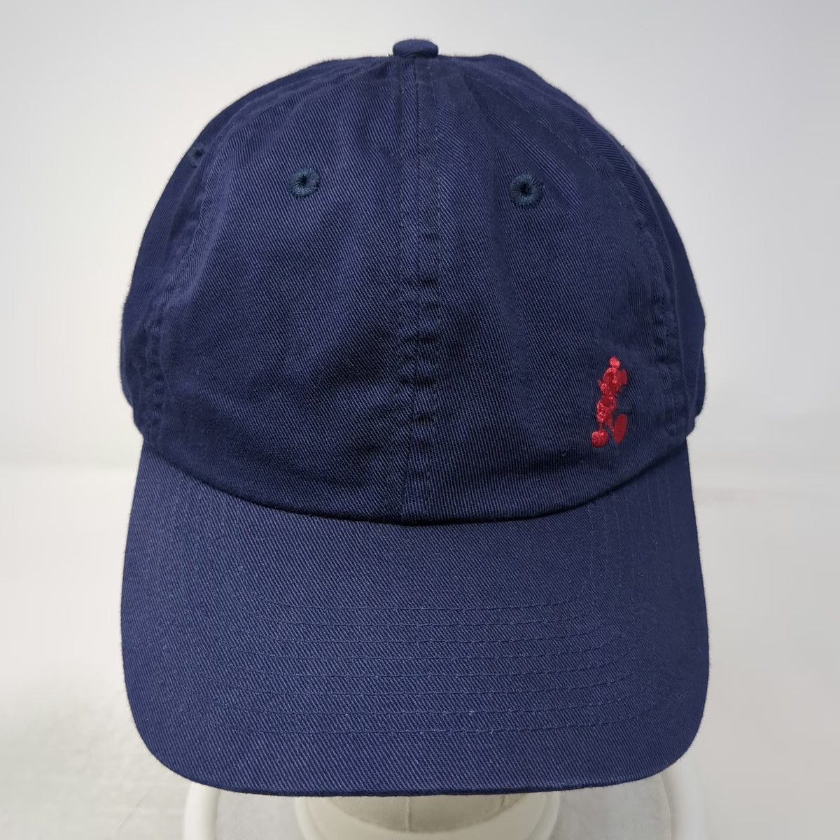 Disney Mickey Mouse Baseball Cap Blue OS Disneyland Slideback Buckle Hat Vintage