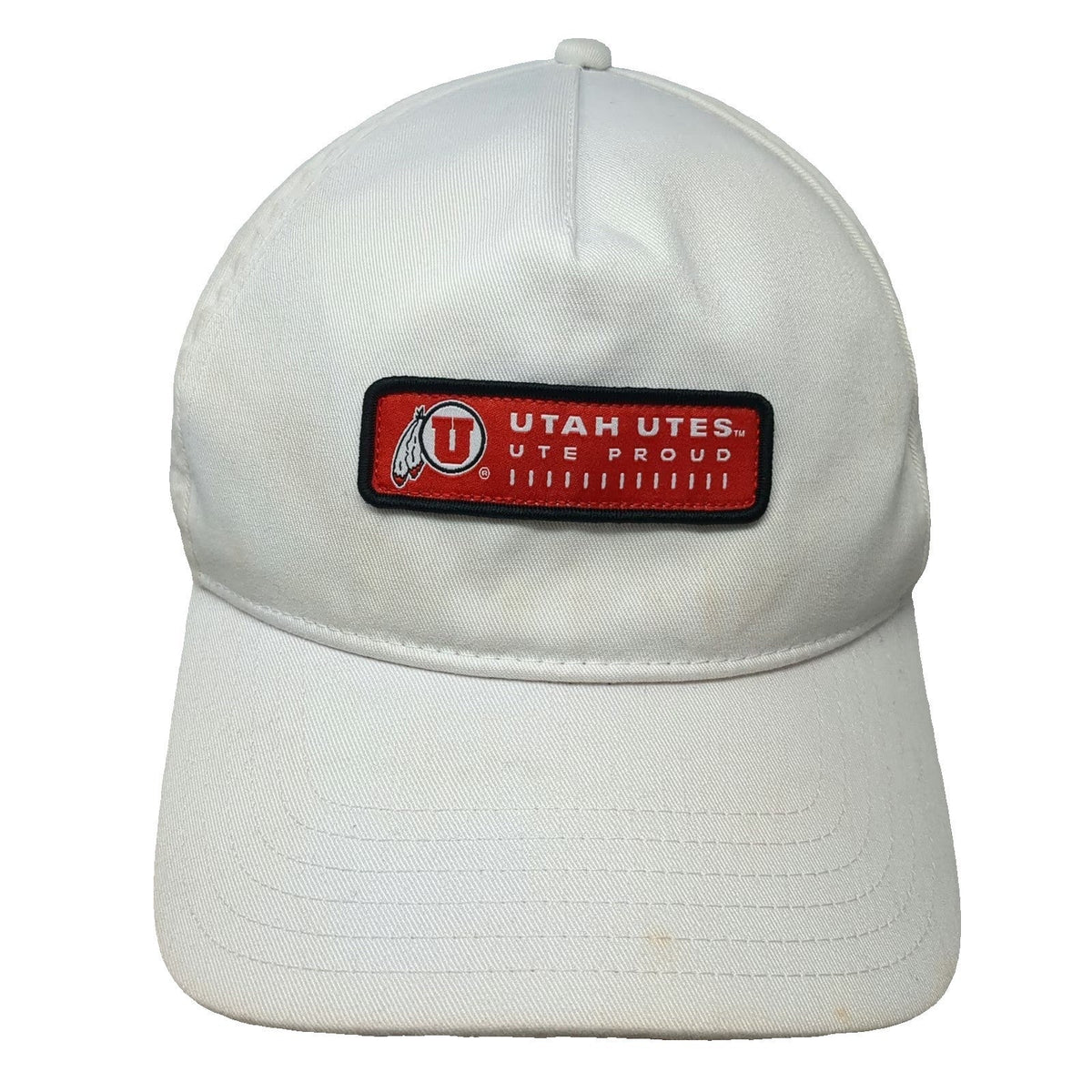 Utah Utes NCAA Under Armour 5 Panel White One Size Hat Snapback Iso-Chill Patch