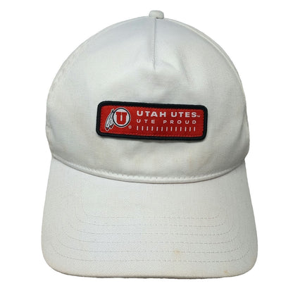 Utah Utes NCAA Under Armour 5 Panel White One Size Hat Snapback Iso-Chill Patch