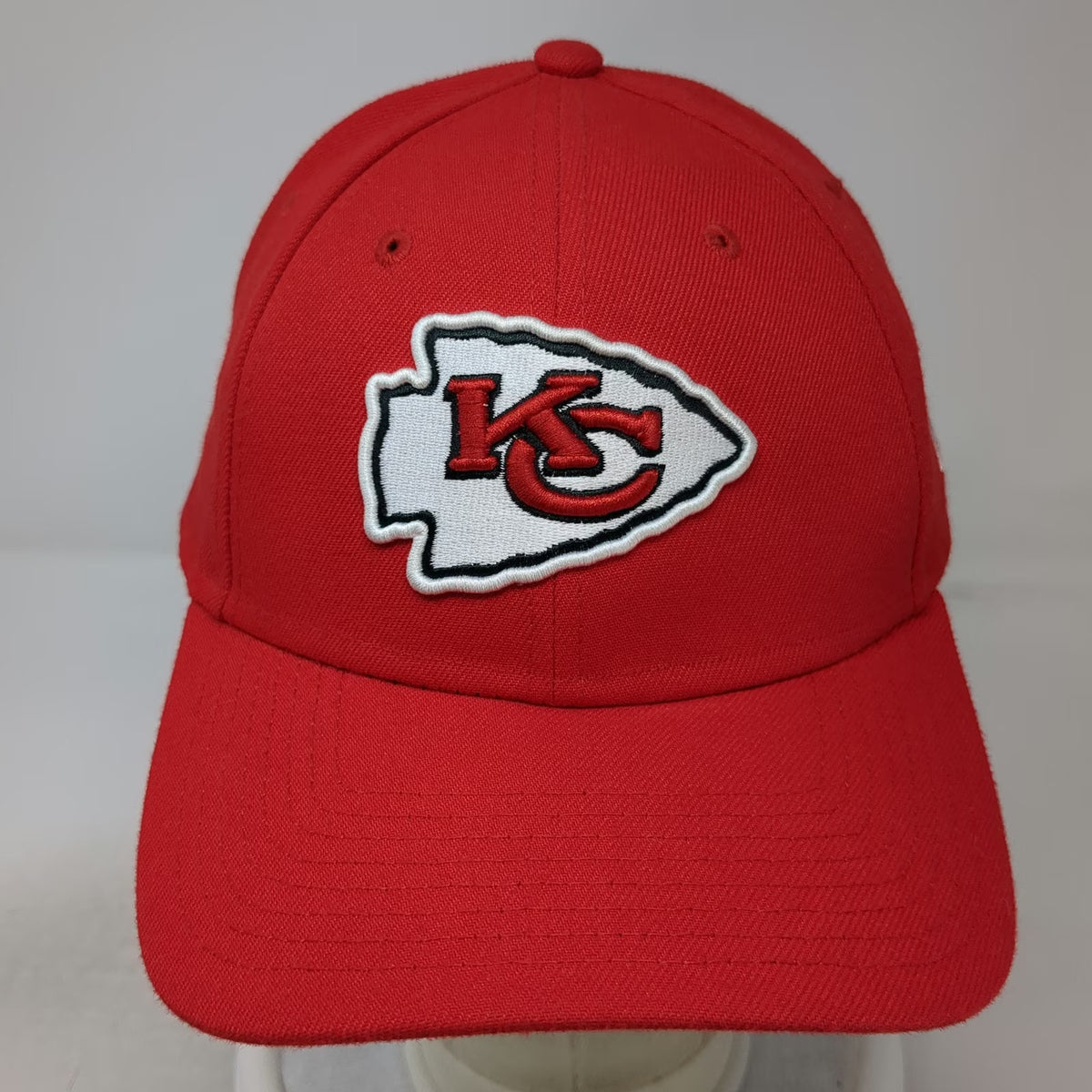 Kansas City Chiefs NFL New Era Red One Size Cap Hat Strapback Embroidered Logo