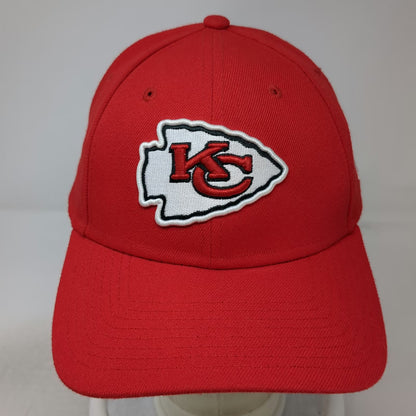 Kansas City Chiefs NFL New Era Red One Size Cap Hat Strapback Embroidered Logo