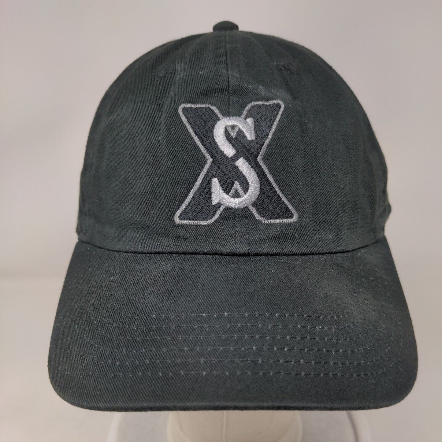 Suforia Slideback Hat Black OSFA Embroidered Logo Adjustable Newhattan