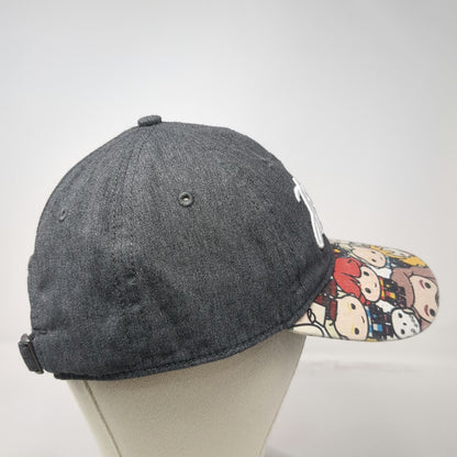 Harry Potter Hogwarts Hat Baseball Cap Gray One Size Chibi Character Slideback