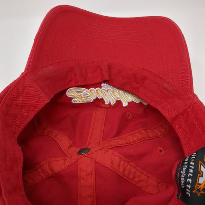 Bulldogs Hemet Strapback Hat Red One Size Adjustable Embroidered Pel Athletic