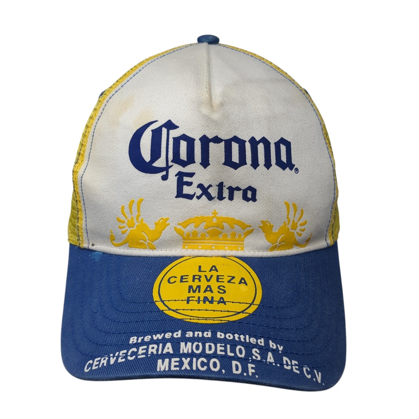 Corona Extra Snapback Trucker Hat Multi One Size Mesh Back Adjustable