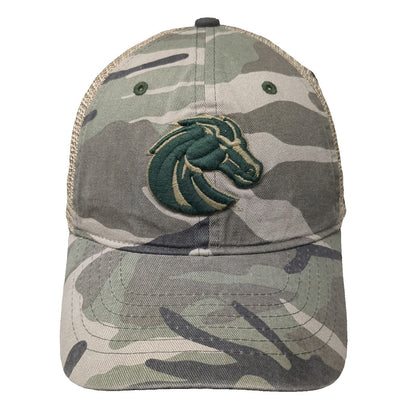 Zephyr Boise State Broncos NCAA Green Camo Trucker Hat One Size Mesh Snapback
