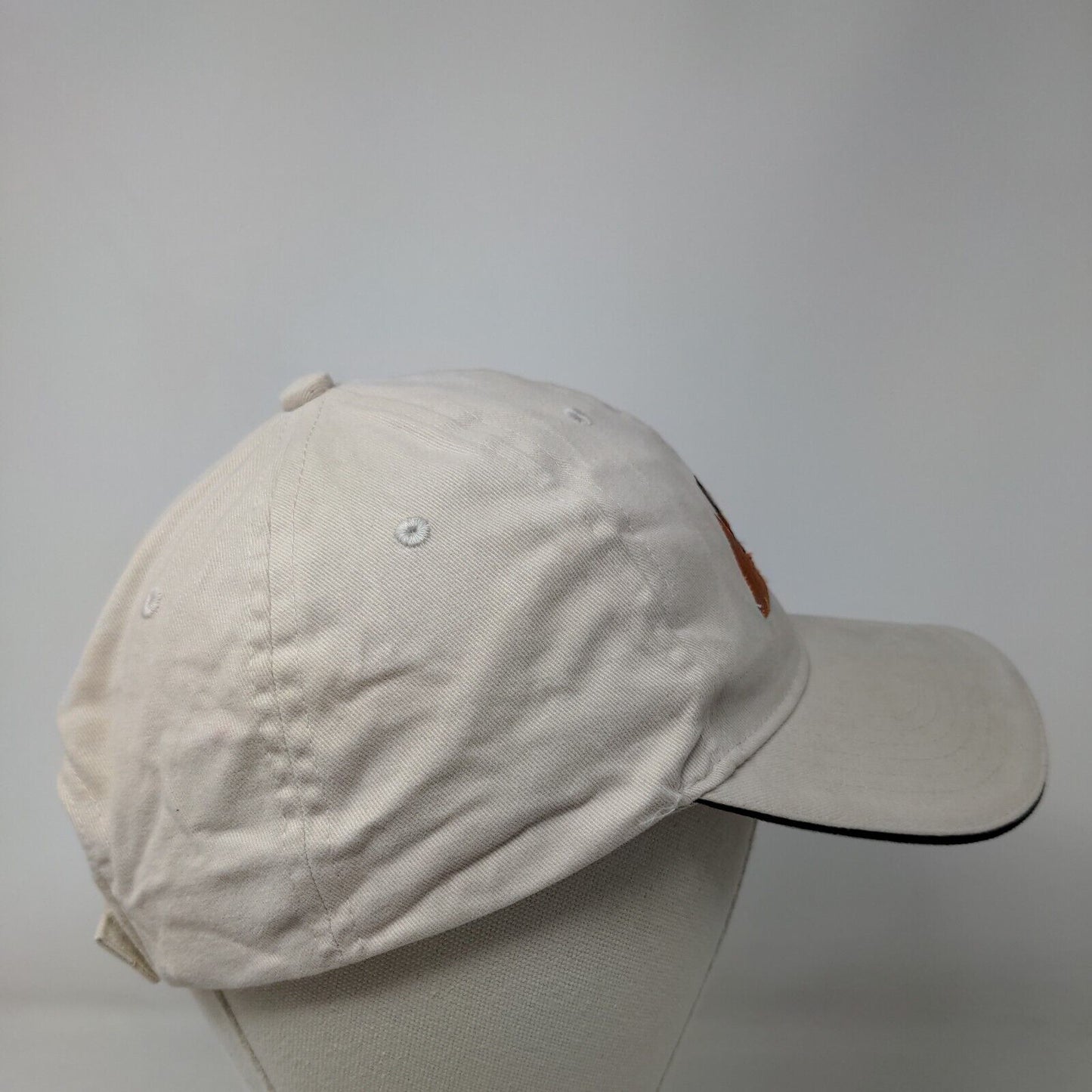 Dillon & Company Strapback Hat Cream One Size Embroidered Bayside