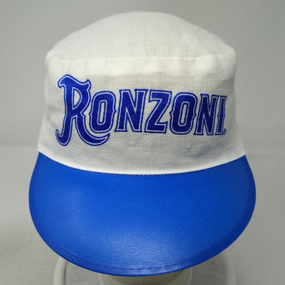 Ronzoni Army Cap White Blue One Size 1992 New York City Marathon Pasta Hat