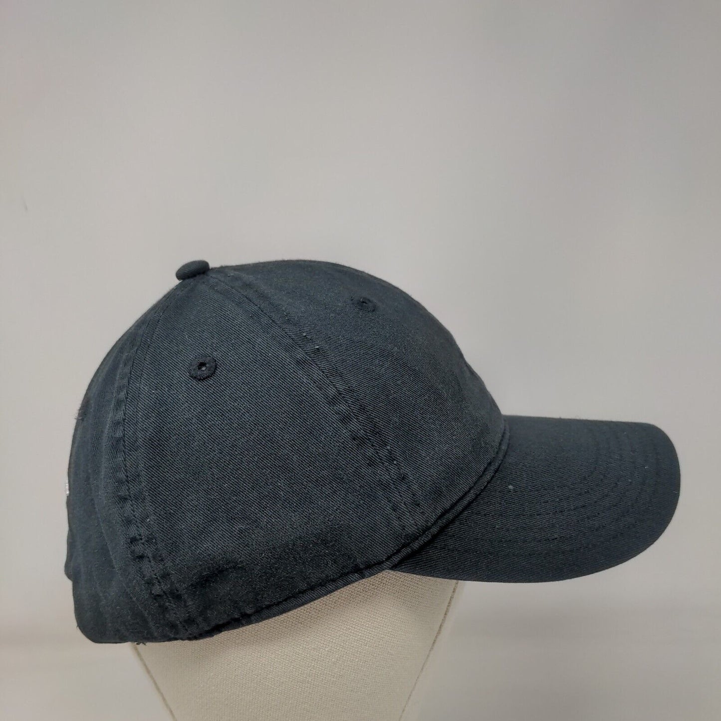 Champion C Logo Slideback Hat Solid Black OSFA Adjustable Embroidered