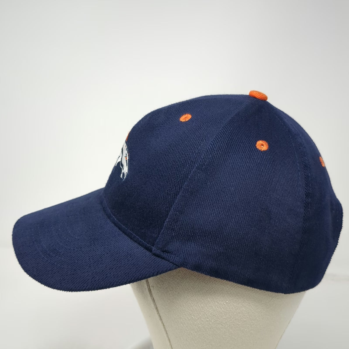 NFL Denver Broncos Blue One Size Cap Strapback Embroidered Logo Hat Adjustable