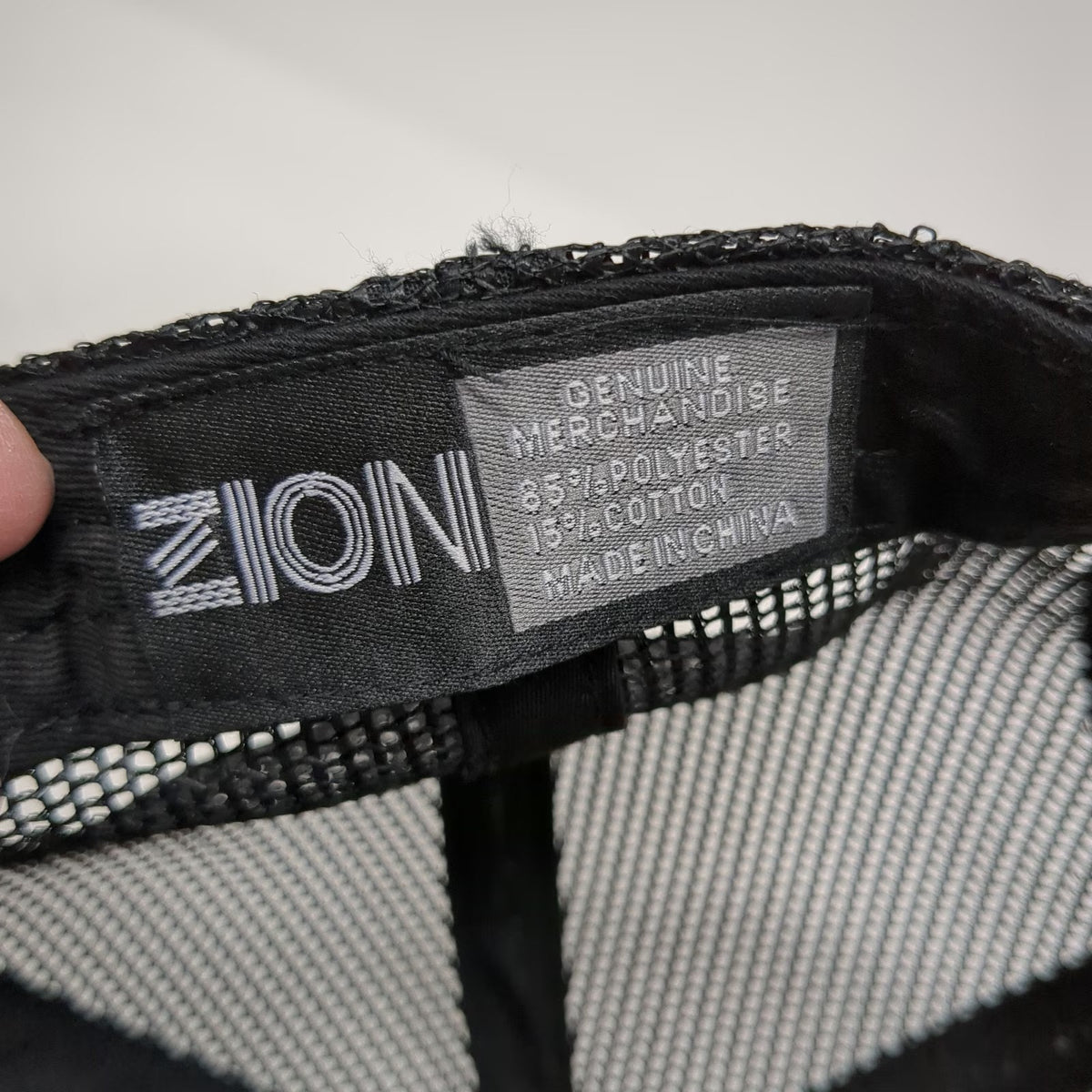 Zion Trucker Hat Black One Size California Republic Patch Mesh Back Snapback