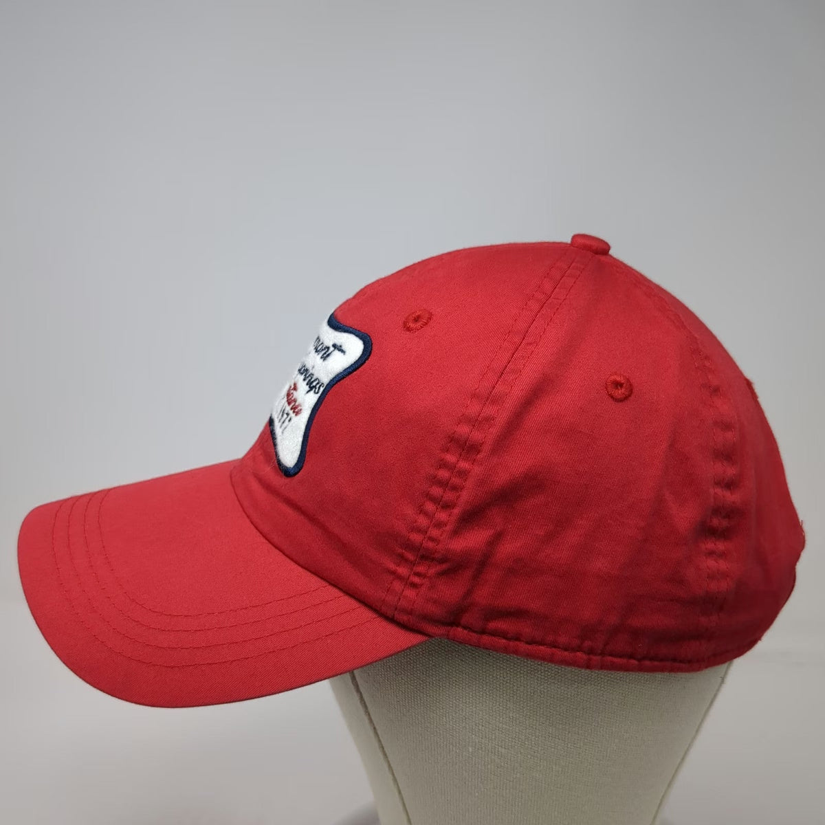 Ahead Baseball Cap Red One Size Fairmont Hot Springs Montana EST 1972 Patch Hat