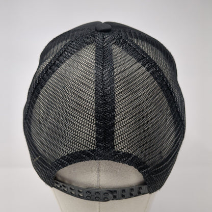 Joyride Cycles Snapback Rope Trucker Hat Black One Size Mesh Back