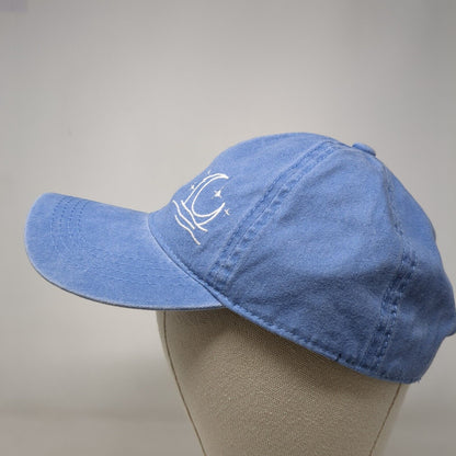 Crescent Moon Slideback Hat Blue One Size Adjustable David And Young