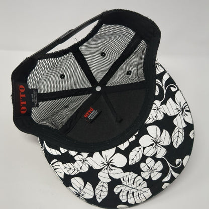 T. Patterson Snapback Trucker Hat Black One Size Adjustable Mesh Back Otto