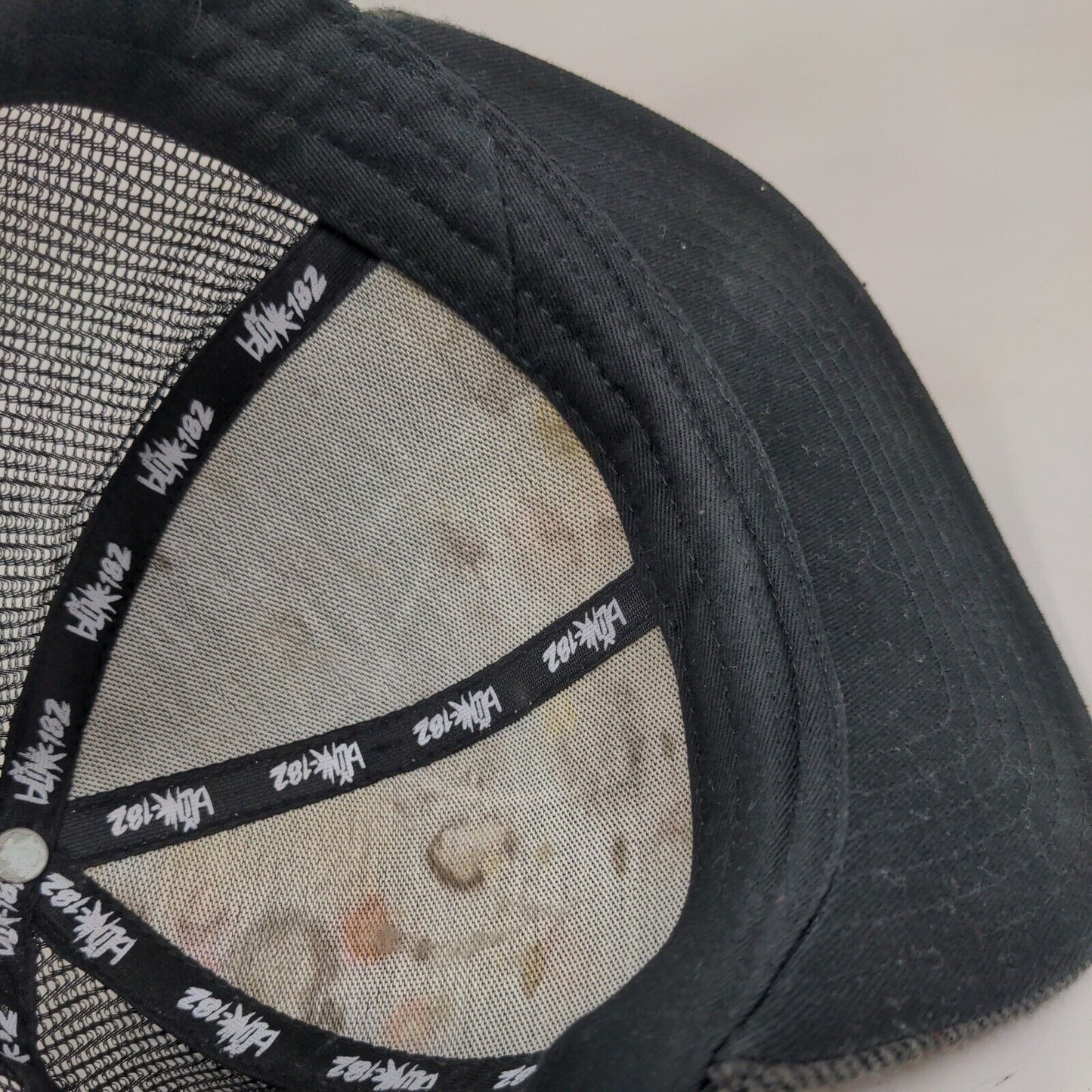 Blink-182 Crappy Punk Rock Snapback Mesh Back Trucker Hat Gray One Size