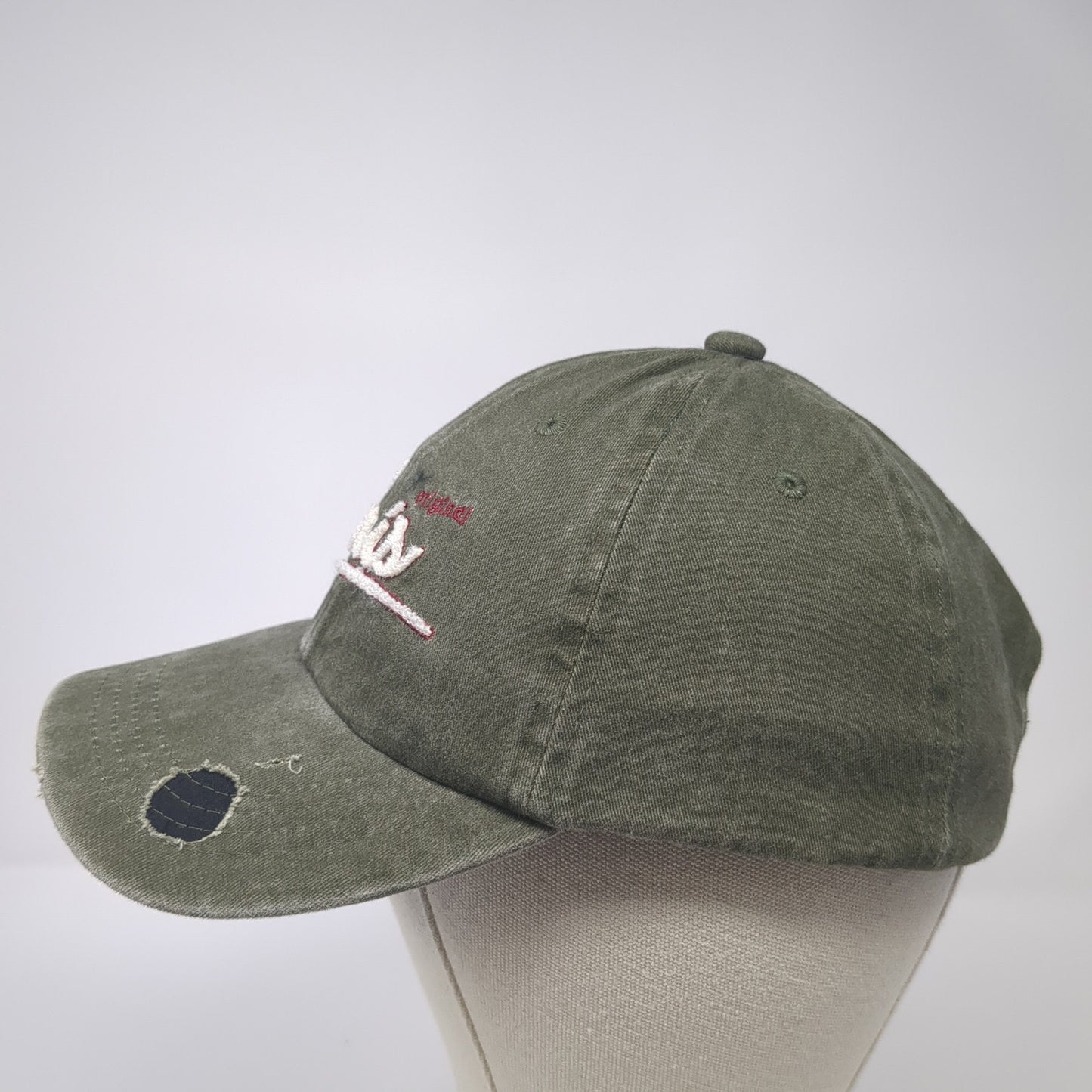 Paris Original Baseball Cap Green One Size Adjustable Distressed Robin Ruth