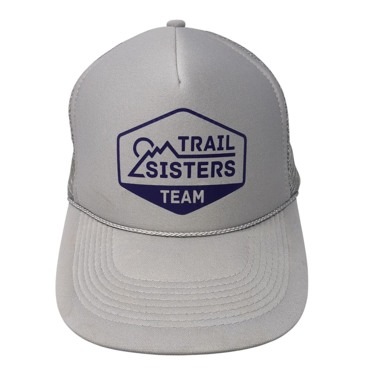 Trail Sisters Team Snapback Mesh Back Rope Trucker Hat Gray One Size Otto