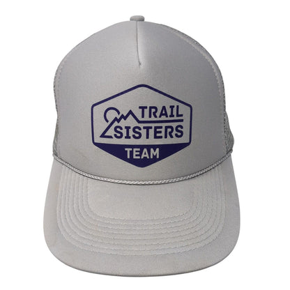 Trail Sisters Team Snapback Mesh Back Rope Trucker Hat Gray One Size Otto