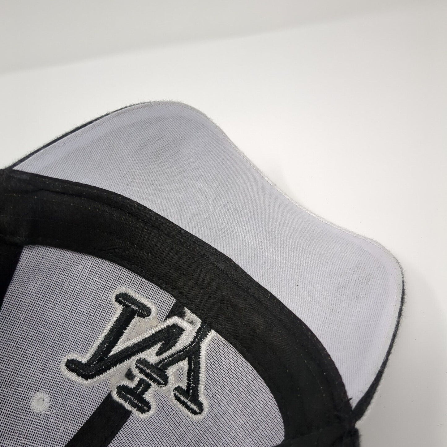 NY New York Strapback Hat Black One Size Embroidered 6 Panel Colorblock
