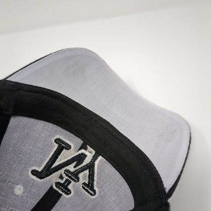 NY New York Strapback Hat Black One Size Embroidered 6 Panel Colorblock