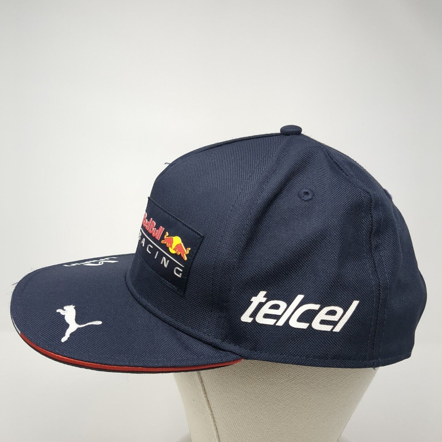 Red Bull Racing Unifin Snapback Hat Blue One Size Adjustable Embroidered Patch