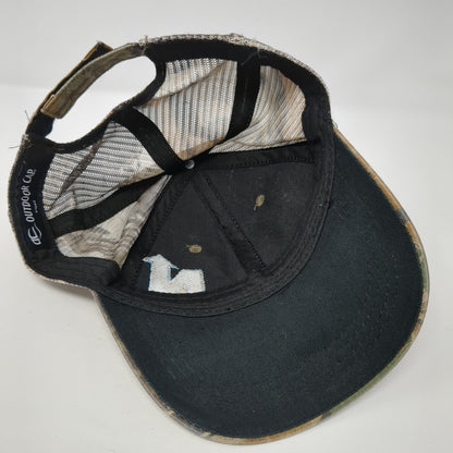 N Strapback Trucker Hat Camouflage OS Adjustable Embroidered Mesh Outdoor Cap