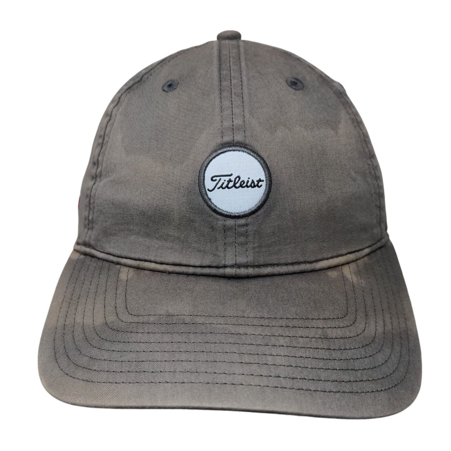 Titleist Strapback Hat Gray One Size Embroidered Adjustable 6 Panel