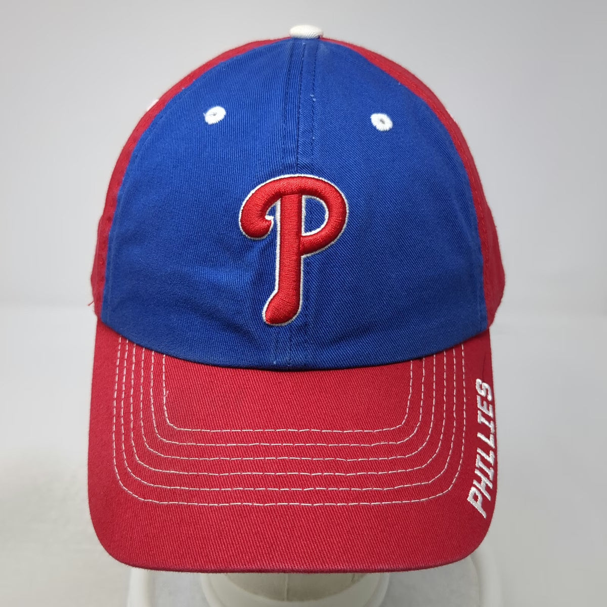 Fan Favorite MLB Philadelphia Phillies Baseball Cap Red Blue One Size Strap Hat