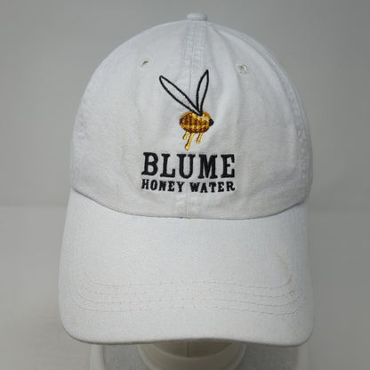 Blume Honey Water Slideback Baseball Cap White One Size Adjustable Embroidered