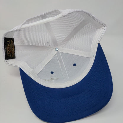 Idaho Snapback Mesh Back Trucker Hat Blue OSFA The Classics Yupoong
