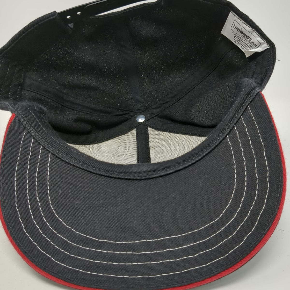 Unionwear Snapback Black One Size US Marines EGA Logo Embroidery Made USA Hat