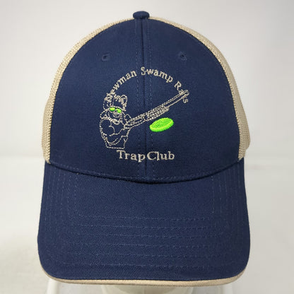 Otto Baseball Cap Blue Beige One Size Newman Swamp Rats Trap Club Mesh Back Hat