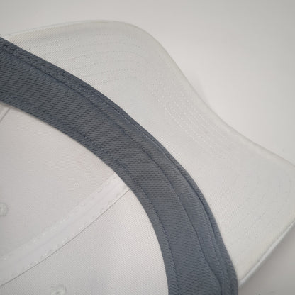 Adidas Spell Out Snapback Hat White One Size Adjustable Solid 6 Panel
