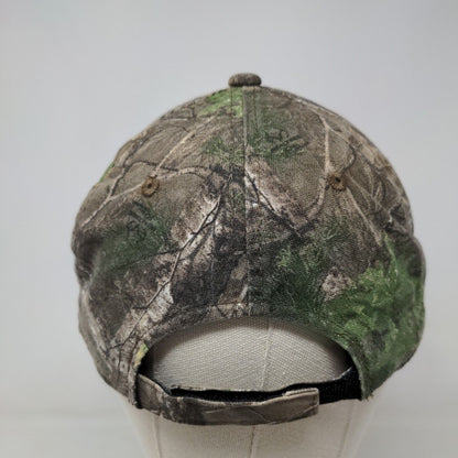 Team Realtree Men's Strapback Camo Hat Size OSFM Embroidered Spell Out Logo